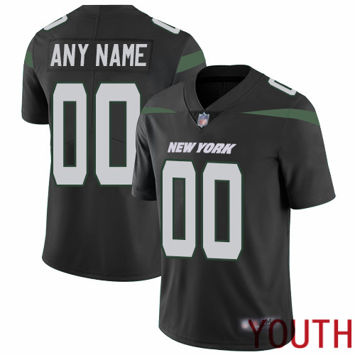 Limited Black Youth Alternate Jersey NFL Customized Football New York Jets Vapor Untouchable->customized nfl jersey->Custom Jersey
